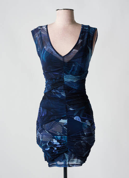 Robe courte sans manche sans manche bleu GUESS femme