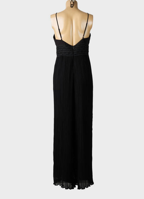 Robe longue coupe cintrée fines bretelles noir GUESS femme