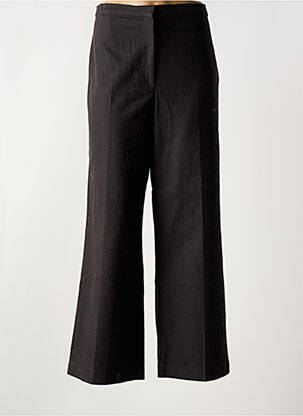 Pantalon large fermeture zippée sous rabat avec crochet taille normale noir SESSUN femme