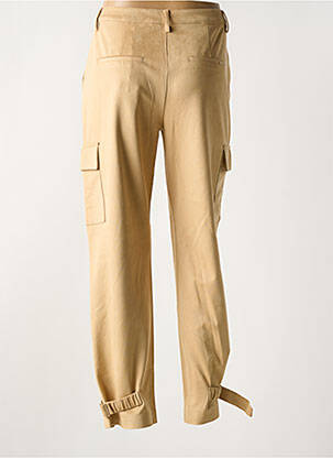Pantalon droit stretch taille normale beige GUESS femme