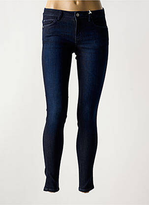 Jeans coupe slim stretch taille normale bleu GUESS femme