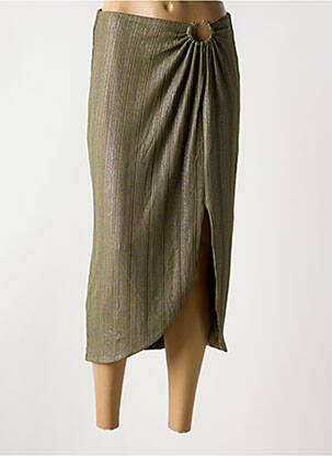 Jupe longue coupe droite vert GUESS femme