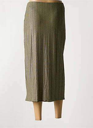 Jupe longue coupe droite vert GUESS femme