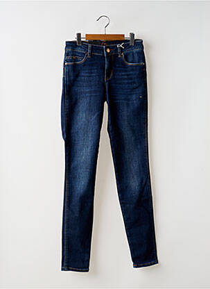 Jeans coupe slim stretch taille normale bleu GUESS femme