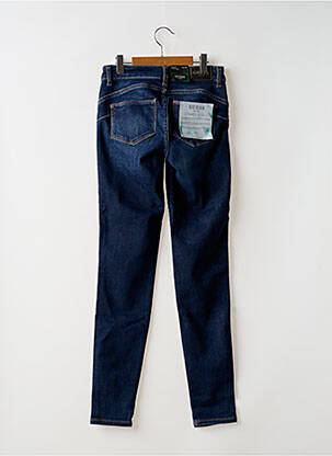 Jeans coupe slim stretch taille normale bleu GUESS femme