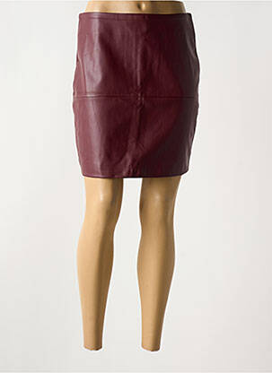 Jupe courte violet ICHI pour femme