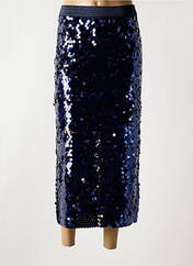 Jupe longue bleu ICHI pour femme seconde vue