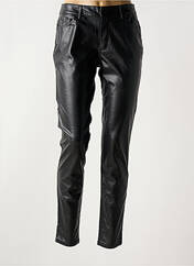 Pantalon slim noir ICHI pour femme seconde vue