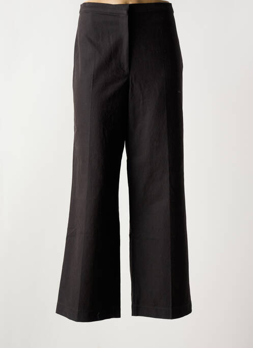 Pantalon large fermeture zippée sous rabat avec crochet taille normale noir SESSUN femme