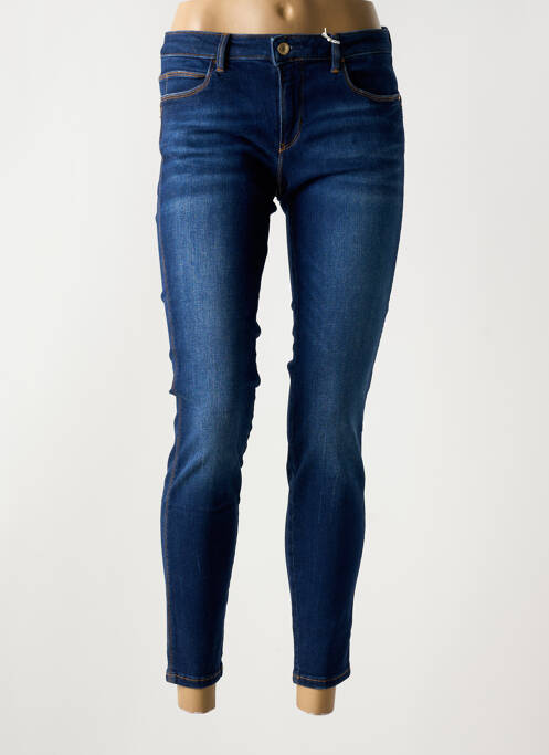 Jeans coupe slim stretch taille normale bleu GUESS femme
