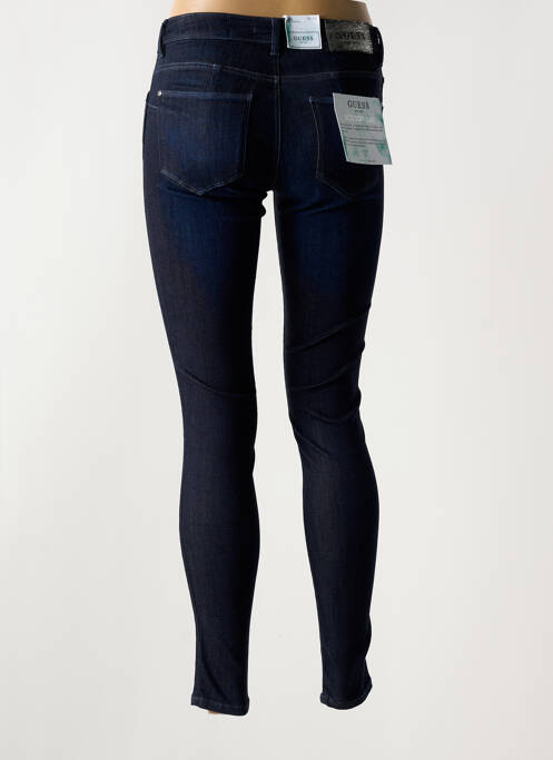 Jeans coupe slim stretch taille normale bleu GUESS femme