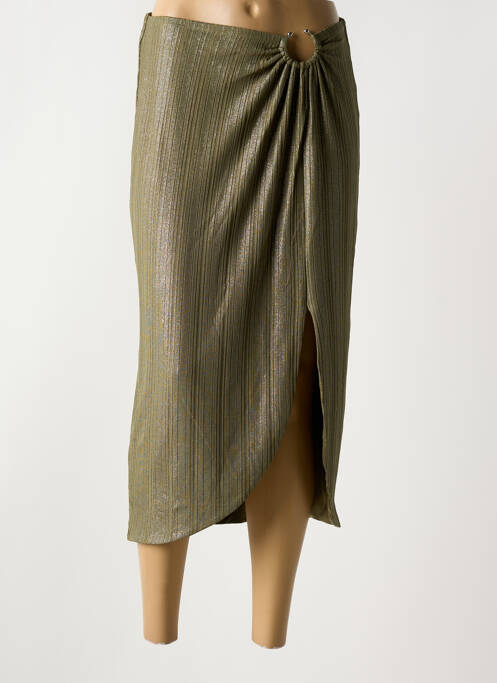 Jupe longue coupe droite vert GUESS femme