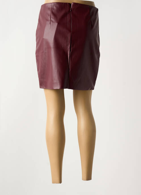 Jupe courte coupe droite violet ICHI femme