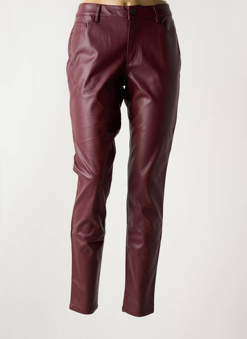 Pantalon slim violet ICHI pour femme
