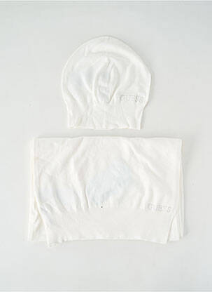 Bonnet blanc GUESS femme