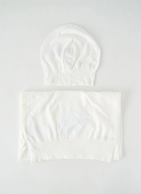 Bonnet blanc GUESS pour femme