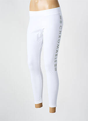 Legging sport multisport blanc CHROMABLE femme