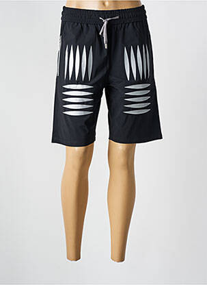 Bermuda taille élastique taille normale noir CHROMABLE homme