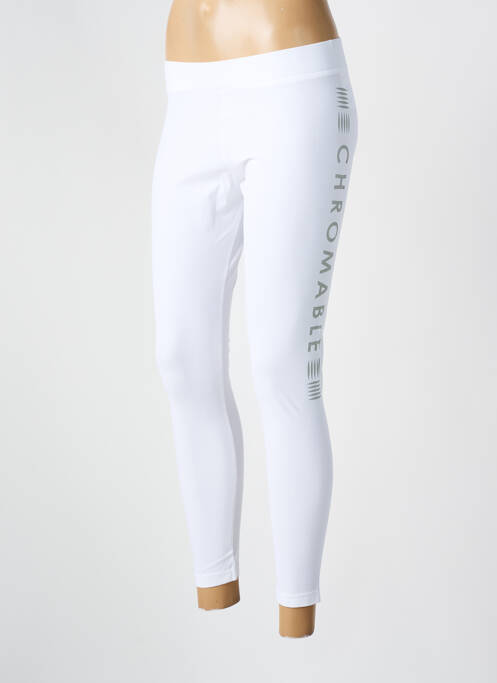 Legging sport multisport blanc CHROMABLE femme