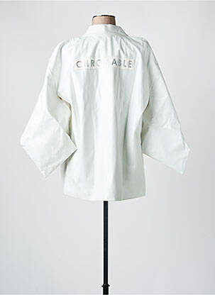 Veste kimono col v blanc CHROMABLE femme
