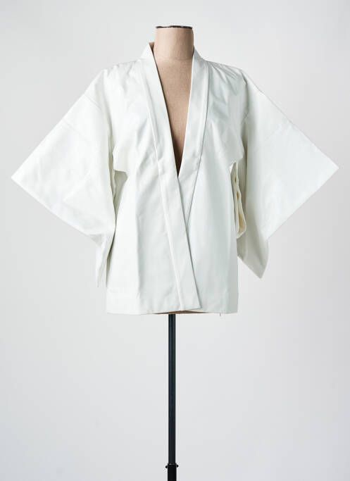 Veste kimono col v blanc CHROMABLE femme