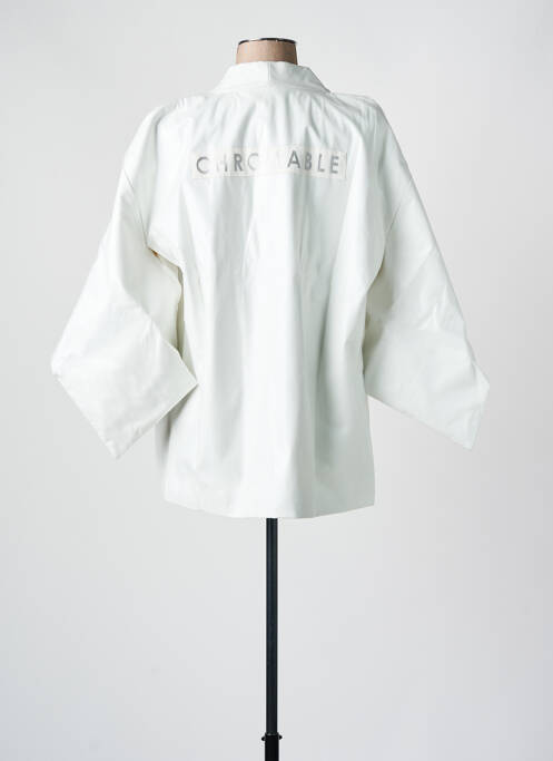 Veste kimono col v blanc CHROMABLE femme