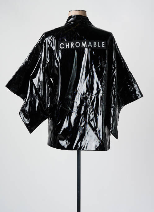 Veste kimono col v noir CHROMABLE femme