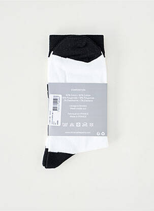 Chaussettes stretch blanc CHROMABLE homme