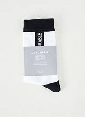 Chaussettes blanc CHROMABLE pour homme seconde vue