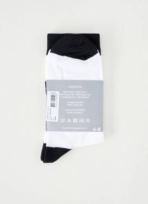 Chaussettes stretch blanc CHROMABLE homme