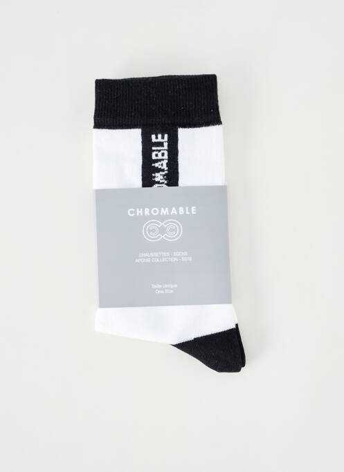Chaussettes blanc CHROMABLE pour homme