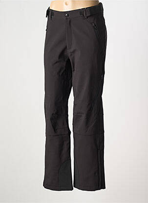 Pantalon droit sport ski taille normale noir LHOTSE homme