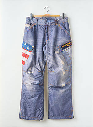 Pantalon droit stretch taille normale bleu ENERGIAPURA homme