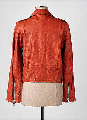 Veste en cuir poches marron IMPERIAL femme
