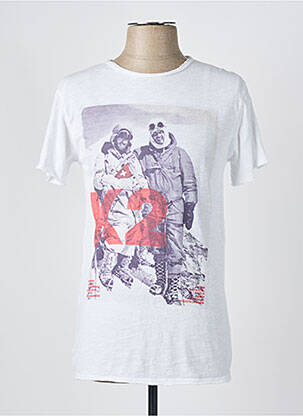 T-shirt coupe droite manches courtes blanc 1921TSHIRT femme