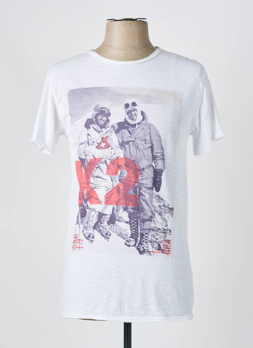 T-shirt coupe droite manches courtes blanc 1921TSHIRT femme