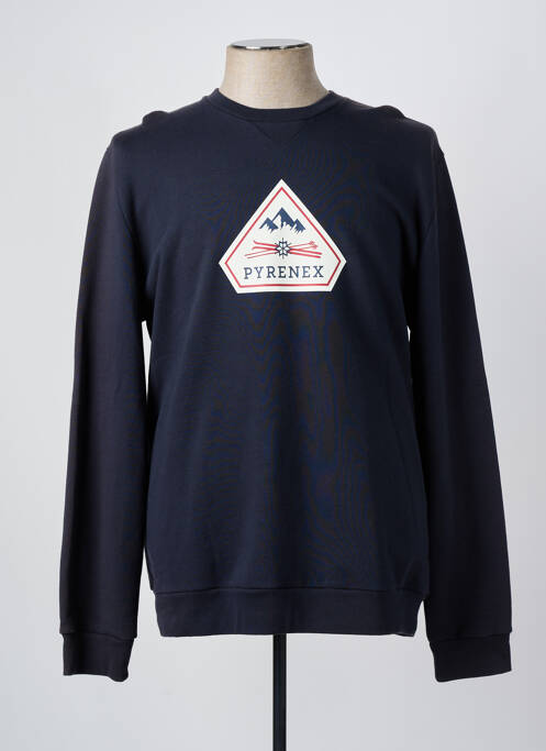 Sweat-shirt bleu PYRENEX pour homme