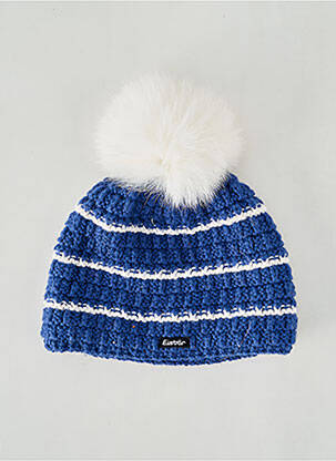 Bonnet maille tricot bleu EISBÄER femme