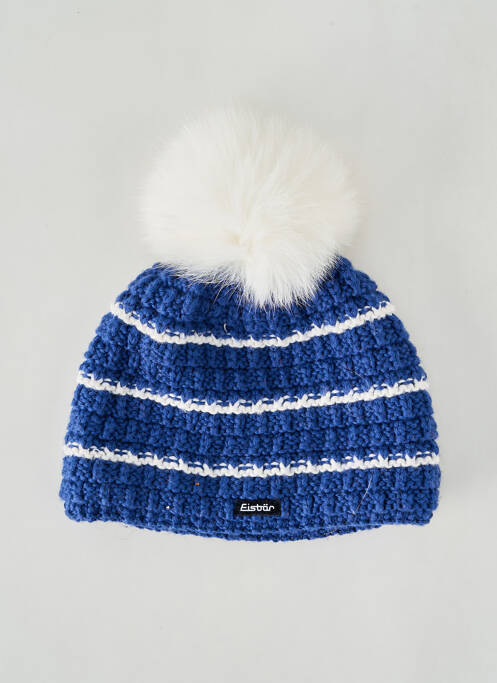 Bonnet maille tricot bleu EISBÄER femme