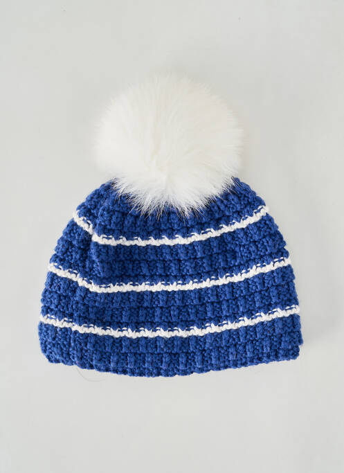 Bonnet maille tricot bleu EISBÄER femme