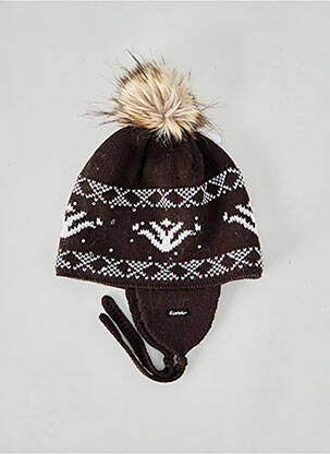 Bonnet forme chapka marron EISBÄER femme
