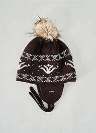 Bonnet forme chapka marron EISBÄER femme