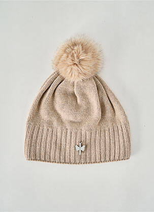 Bonnet beige PIPOLAKI pour femme