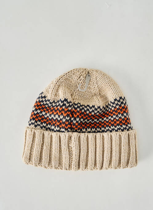 Bonnet imprimé rayures beige BARTS unisexe