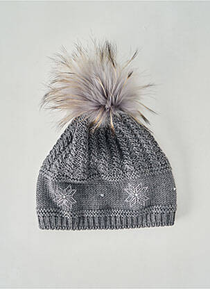 Bonnet stretch gris KRISTO femme