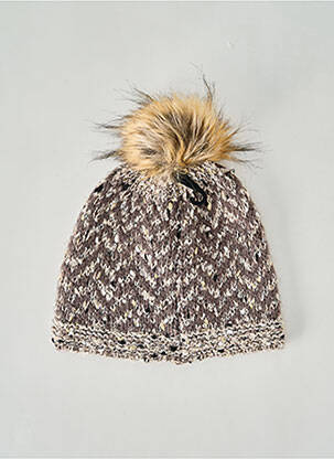 Bonnet maille grosse maille or BARTS femme