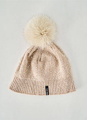 Bonnet beige POINT NEIGE pour femme