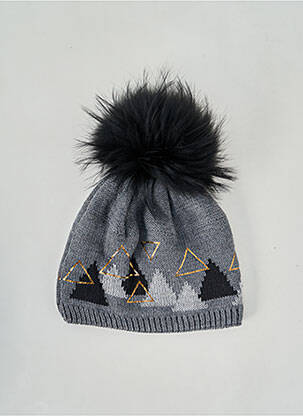 Bonnet gris PIPOLAKI pour femme