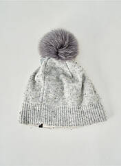 Bonnet gris POINT NEIGE pour femme seconde vue