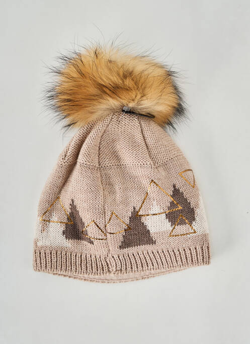 Bonnet stretch beige PIPOLAKI femme